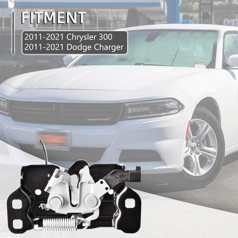 Predep Hood Latch Compatible for Dodge Charger Chrysler 300 2011-2021 Replacement Hood Lock 68261142AA - Image 2